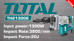 TOTAL TH2130016 1300W Demolition Breaker SDS HEX ( Replacement Model : TH213006 )