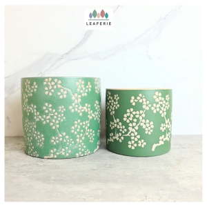 The Leaferie Alina plant pots (2 sizes) Ceramic flowerpot flowerpots flower planter