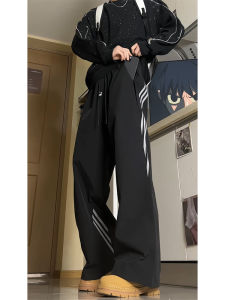 Quần Dài Nam Ống Đứng Rộng Rãi Thường Ngày Mùa Thu Quần Dài Thể Thao Kẻ Sọc Quần Dài Thể Thao Ngoài Trời Thời Trang