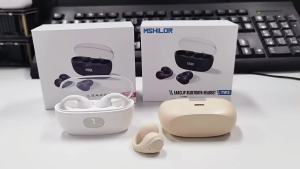 Baru JS352 TWS Wireless Earphone Bluetooth dengan mikrofon HiFi Stereo klip inga mencegah menjatuhkan bunyi membatalkan sukan muzik fon kepala Zweicx