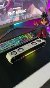 Loa Bluetooth JK-1119 Công Suất 28W - Phiên Bản Cuối Cùng - Led RGB 7+1 Âm Bass Mạnh Để Bàn Nghe Nhạc Chơi Game. Củ Loa