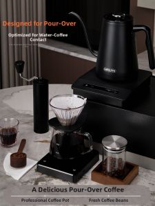 CAFELFFE | Fine Tip Electric Kettle for Hand Pouring Stainless Steel