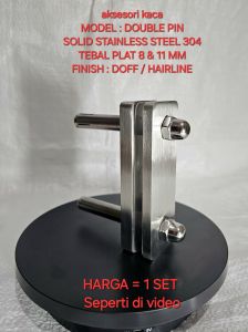 PIN GLASS DOFF PEN BAUT KACA BRAKET JEPIT STAINLESS STEEL 304