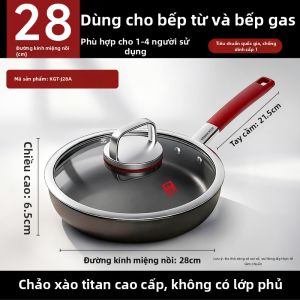 KBH | Chảo Đa Năng Không Dính Titanium Tinh Khiết Hỗ Trợ Bếp Từ