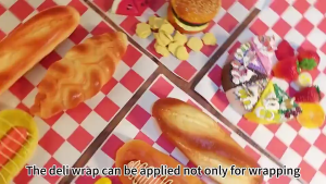 Food Wrapper Kertas Burger / Kertas Nasi Motif Grid /Berbagai Macam Gorengan 100Pcs 30×30cm