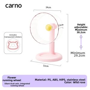 CARNO | Silent Spacious Wheel Hamster Toy