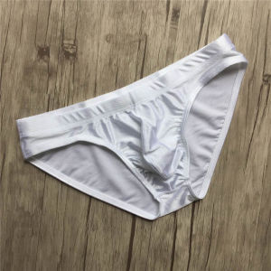 Quần Lót Nam WOXUAN Cạp Thấp Gợi Cảm Thoải Mái Bằng Vải Lụa Màu Trơn Quần Lót Tam Giác Bó Sát Cho Thanh Thiếu Niên