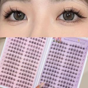 MONLEYTA | New Natural Looking Single Cluster False Eyelashes Self-Grafting Large Capacity Easy To Use Bookworm Trilogy Eyelashes