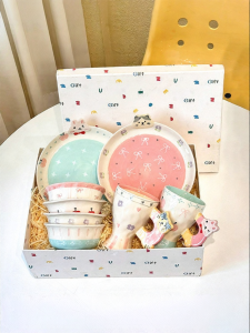 MODERN SWEETHOME | Underglaze Cute Tableware Set For One