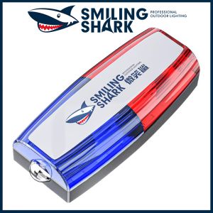 Smiling Shark JD003 Flash Light Led Red Blue Strobe Light Shoulder Safety Warning Lights With Clip Multifunction Police Light Emergency