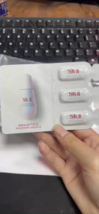 ( Hàng dùng thử 3 tép ) Tinh chất dưỡng sáng da mini SK-II GenOptics InfinitAura Essence 0.7ml - JaPan