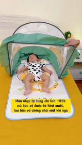 Màn mùng chụp sơ sinh gấp gọn KidAndMom cao cấp chống muỗi thông minh hình thú dễ thương phong cách Hàn Quốc giúp bé ngủ ngon
