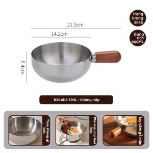 Bát Súp Phong Cách Nhật Bản bằng Thép Không Gỉ có Nắp