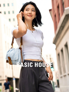 Basic House | White Slim-fit T-shirt