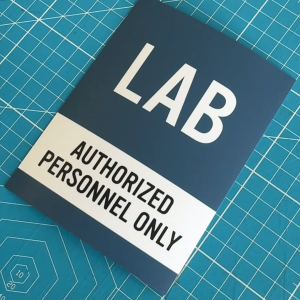 Lab Laboratory. Authorized Personnel Only. No Entry. Sticker Sign Signage Label Door Entrance. Workshop Makmal.