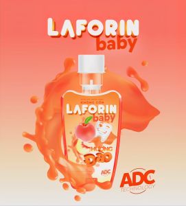 Nước Súc Miệng Laforin Baby Hương Đào 350ml Ngăn Ngừa Răng Mất Không Cồn Cho Trẻ Em Chiết Xuất Keo Ong & Trà Xanh