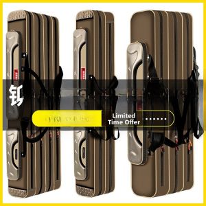 Thickened Fishing Rod Bag Large Capacity Waterproof Fishing Gear Bag Beach Rod Backpack Disassembly Wheel Fishing Hunting Bag