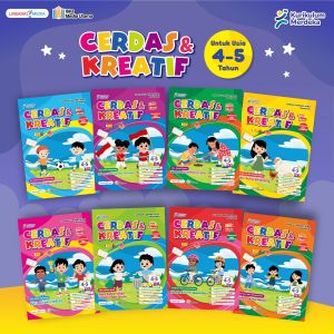 Paket isi 8 Buku Cerdas Kreatif Kurikulum Merdeka TK A TK B Usia 4-5 Tahun 5-6 Tahun - Lingkar Media