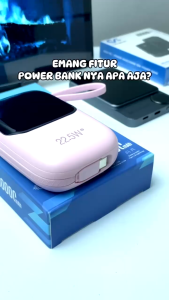 (sertifikat CCC) CILUPBAH Mini PowerBank 20.000mAh 10.000mAh Fast Charge Dual Output (Lightning + Type-C + USB) Single Input Type-C PD20W