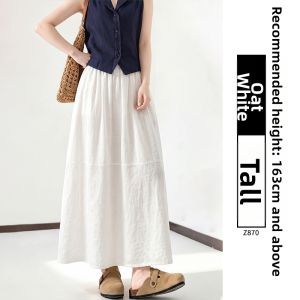 YAYANGREN | Unique Pretty White Linen Summer Skirt