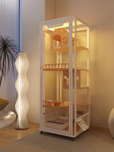MIAOZAN | Luxurious Glass Panorama Large Indoor Ventilated Cat House