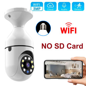 2MP IP Camera WiFi Tuya Smart Home Indoor Bulb Camera Human Detection Wireless Security Protection CCTV Remote Surveillance