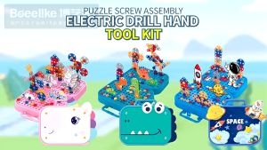 351pcs Block City Kotak Peralatan Sekrup Simulasi/ 3D DIY Brick Baut Koper Sekrup Pakit Bongkar Electric Drill Mainan/Pembongkaran Manual Bor Listrik DIY/Bor Obeng Listrik Mur Sekrup Merakit Membongkar/sekrup Perbaikan/Kotak Puzzle Sekup/Mainkan Mainan Ko