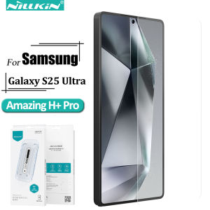 Nillkin 9H HD Screen Protectors glass for Samsung Galaxy S25 Plus Thin 2.5D arc edge Tempered glass Anti glare Anti reflective Four-Layer Protective Glass Film(Dust-free chamber)