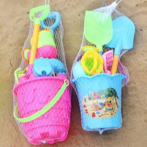 JIFANPAUL | Beach Toy Set with Sand Timer Shovel and Bucket for Kids