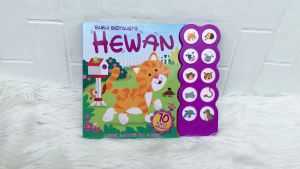 Buku Bersuara HEWAN (10 Tombol Suara Hewan - Cerita Dalam 2 Bahasa: Bahasa Indonesia dan Inggris)