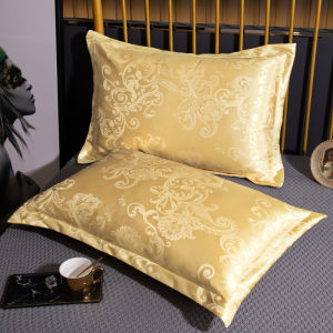 Embroidered Satin Pillowcase for Single and Double Use