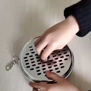 Hộp đựng nhang muỗi bằng thép không gỉ khay đựng nhang muỗi có nắp đậy an toàn-HAUSE