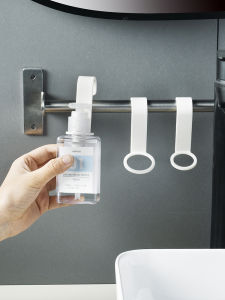 Bathroom Bottle Hook Aid No Drilling Shampoo Shower Gel Bottle Holder Seamless Plastic Storage Organizer Family Use