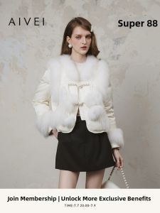 AIVEI | Chic Chinese Style Thin Down Jacket