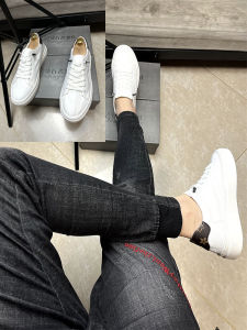 Spring Summer Mens Slip-On Canvas Shoes Breathable Flat Bottom Elastic Cloth Sports Casual Fashion Harle SASI Low Heel round Toe