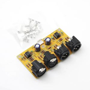 RCA to XLR Board with NE5532P Preamp Balanced Front-End Unbalanced to Balanced Balanced to Unbalanced for Audio DAC Amplifier CD