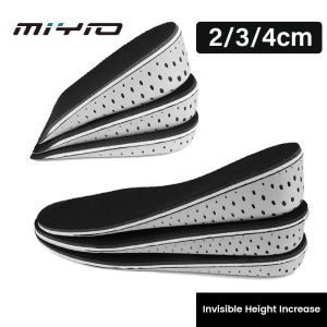 MIYIO 1Pair Women Men Breathable Comfort Multi Purpose Insoles Height Increase Insoles