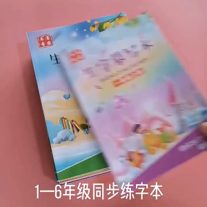 1~6年级生字练字帖 语文同步练字帖 生字摹写本 华文练字帖 识字大王 识字描红本
