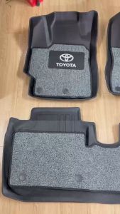 Thảm lót sàn NHỰA 5D xe Toyota VIOS 2019- 2025- Hàng Nhựa đúc nguyên khối KO TRÀN VIỀN TPEchuẩn khít form xe
