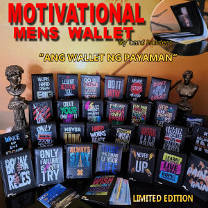 Affordable & Inspirational Mens Lucky Wallet "Fun Dad Wish Dad Kind Dad..."  /Mens Wallet Gift & Souvenirs