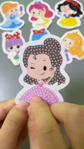 Set Tranh đính đá mini dạng Sticker 3D làm Móc khóa