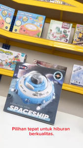 Mainan Anak UFO SHAPE ELECTRIC M-72 SPACESHIP TGS-121 Mainan Ufo Music Lampu Berjalan Astronot Ufo Luar Angkasa Mainan Anak Perempuan - Mainan Anak Laki Laki