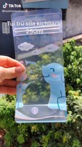 Túi Trữ Sữa Kichilachi 250ml Có Khóa Zip Chắc Chắn Chống Rò Rỉ