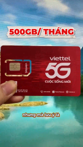 ( Tặng 1 TỶ GB INTERNET ) Sim 5G Viettel trọn gói 1 năm Full data Tốc Độ cao Không Giới Hạn Dung Lượng 12MXH100 12SD90 12SD125 6MXH80Y 12MXH80Y 6SD125 12T5G125 6T5G125 - BẢO HÀNH 1 ĐỔI 1 - FREESHIP - CHƯA KÍCH HOẠT