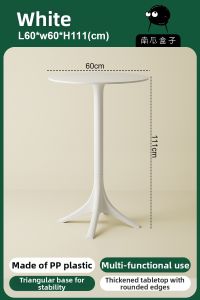 NANGUAHEZI | Nordic Round Designer High Bar Table for Outdoor and Home Use