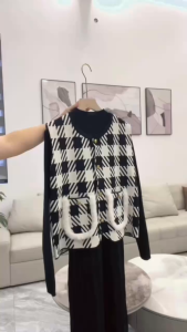 Sét len tết gile kèm váy len mongtoghi sang chảnh m402 đầm bầu len hàng qc xinh xắn cho mẹ bầu