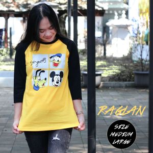 Kaos raglan wanita lengan 3/4 /Kaos distro/ Kaos Premium.