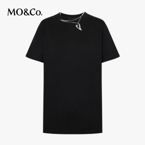 MO&Co. | Detachable Heart Necklace Deconstructed Short Sleeve T-Shirt