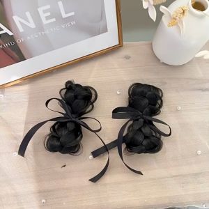 Jepit Rambut Palsu Sanggul 2pcs & Jepitan Rambut Palsu Korea