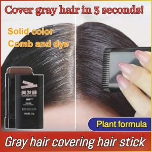 Disposable Hairdressing Stick Cover Gray Hair Soft Color Pen Stick Black Temporary Hair Color 遮白美发棒